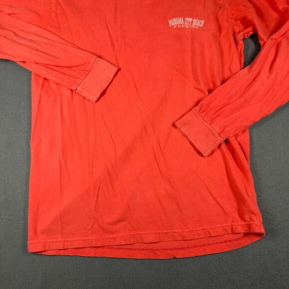 Panama City Beach Small US Vintage Long Sleeve Pullover Crew Neck T-shirt Tee - Picture 6 of 13